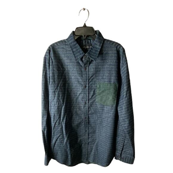 Coastal 9 Bolsa Striped Shirt Mens XXL Modern Slim Long Sleeve Button Up Preppy - Picture 1 of 7